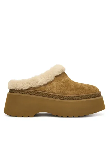 Пантофи Coach Cecelia Signature кафяв