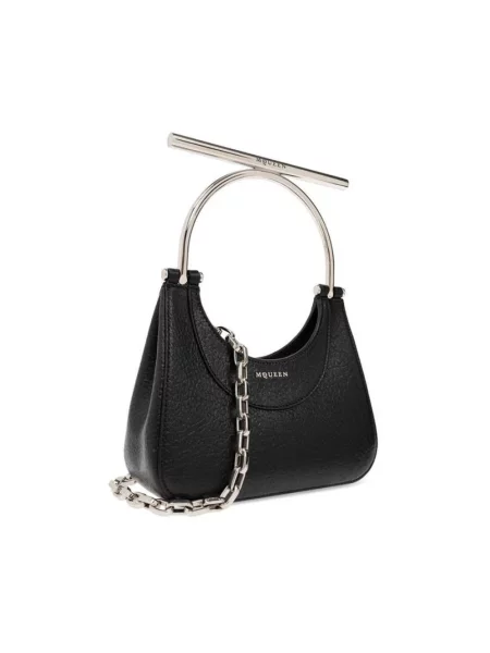 Torebka Alexander Mcqueen skórzana czarna