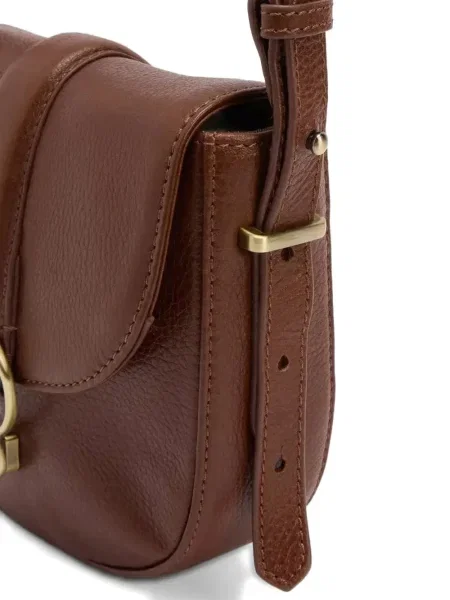 Body Barbour din piele cu cataramă maro