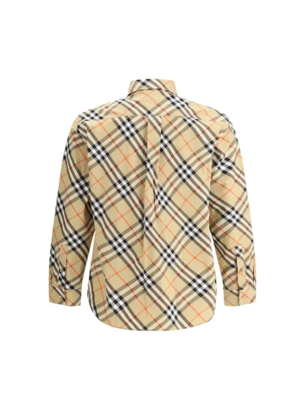 Koszula Burberry w kratę klasyczna beżowa