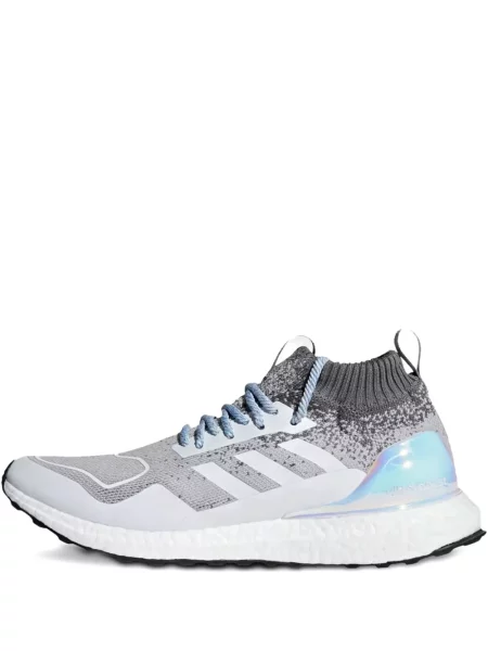 Leggings Adidas cu șireturi din dantelă cu talie înaltă albastru