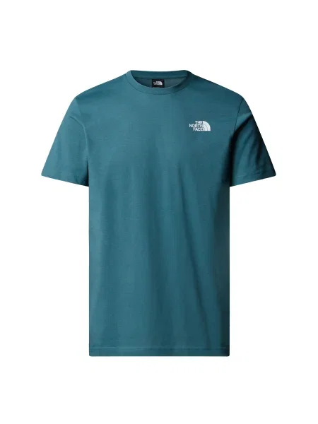 THE NORTH FACE Tricou Redbox Celebration verde petrol / alb albastru