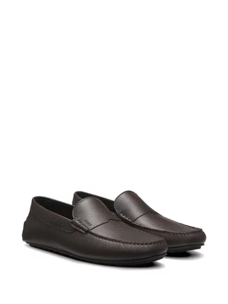 Pantofi loafer Boss din piele maro