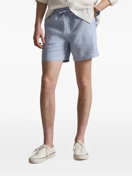 Șosete Polo Ralph Lauren cu model herringbone cu broderie plasă albastru