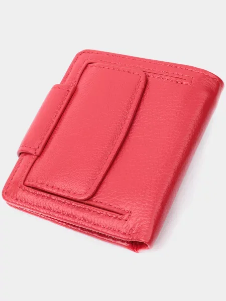 Кожаный кошелек St Leather Accessories красный