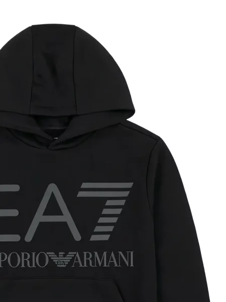 Bluza z kapturem dziecięca Ea7 Emporio Armani czarna