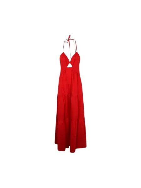 Sukienka maxi Twinset biznesowa czerwona