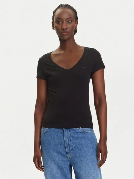 Košile Tommy Jeans černá