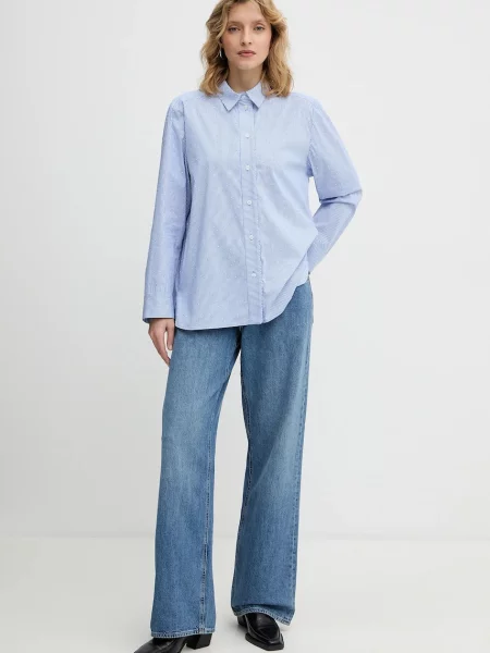 MUNTHE koszula RALLIMA regular z kołnierzykiem klasycznym niebieski