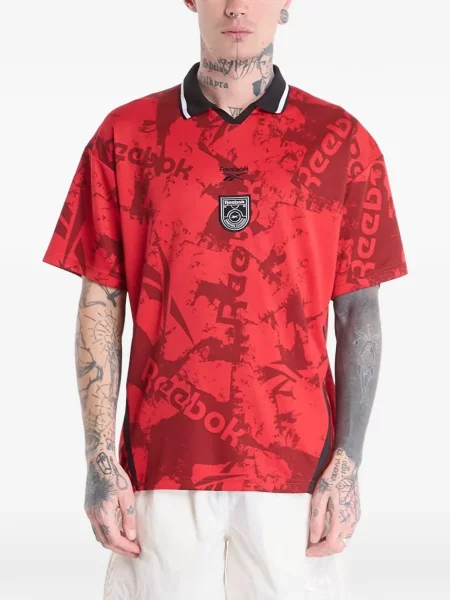 Cămașă Reebok cu imagine streetstyle roșu
