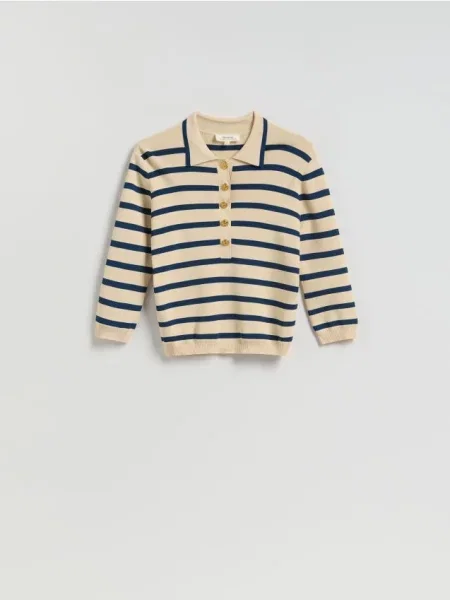 Reserved Pulover cu conținut ridicat de multicolor