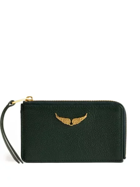 Portofel Zadig&voltaire din piele verde