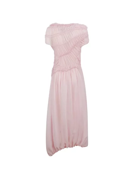 Rochie Magda Butrym cu volane roz