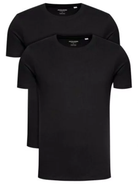 Košile Jack&jones s kulatým výstřihem černá