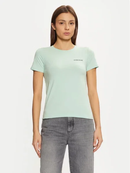 Tričko Guess Jeans zelené