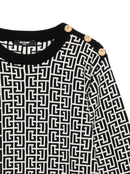 Dětské šaty Balmain černé