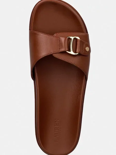 Кожаные шлепанцы Lauren Ralph Lauren