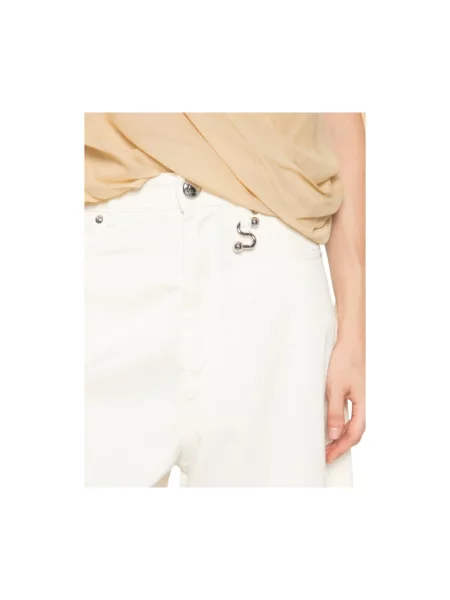 Szerokie jeansy Sportmax białe