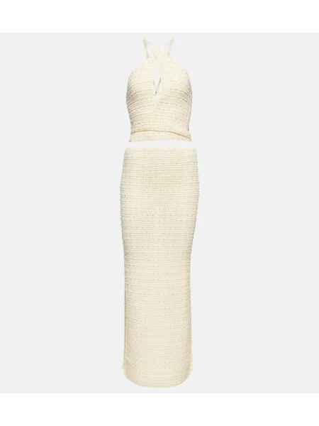 Rochie maxi Aya Muse de costum bej