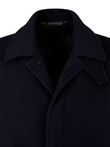 Palton Studio Tomboy de lână cu un singur rând de nasturi albastru