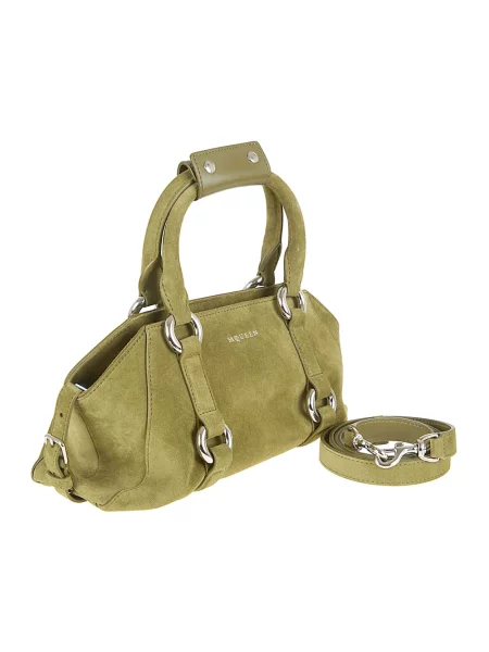Torebka Alexander Mcqueen skórzana zielona