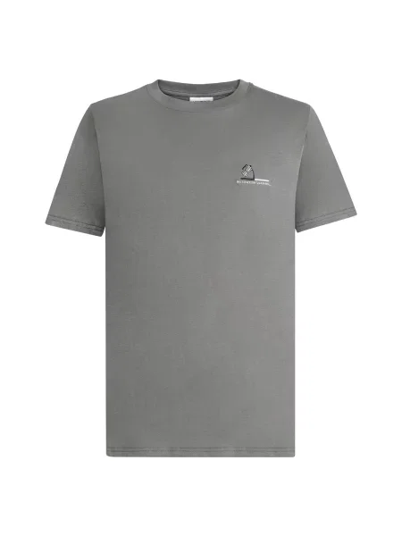 Lindbergh Tricou ciocolatiu / gri / negru alb