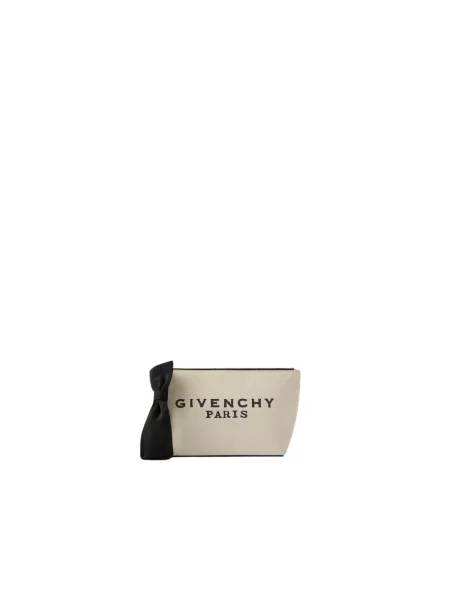 Mała nerka Givenchy z kokardką beżowa