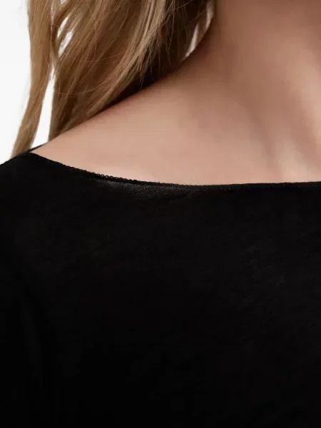 Top Aya Muse lung negru