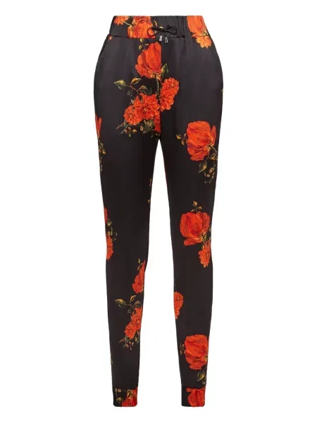 Pantaloni Philipp Plein cu autograf negru