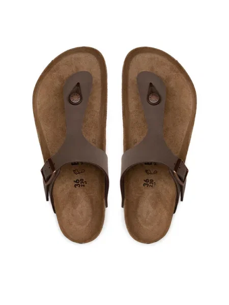 Sneakers Birkenstock Gizeh Birki-Flow Birkibuck Mocca EUR 36 brązowe