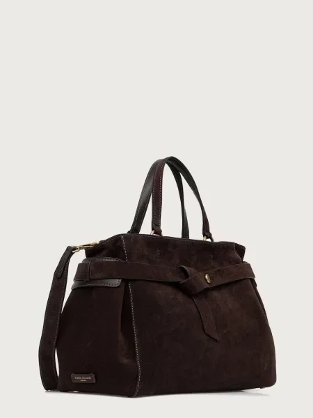 GIANNI CHIARINI Geantă shopper Miranda | piele întoarsă maro