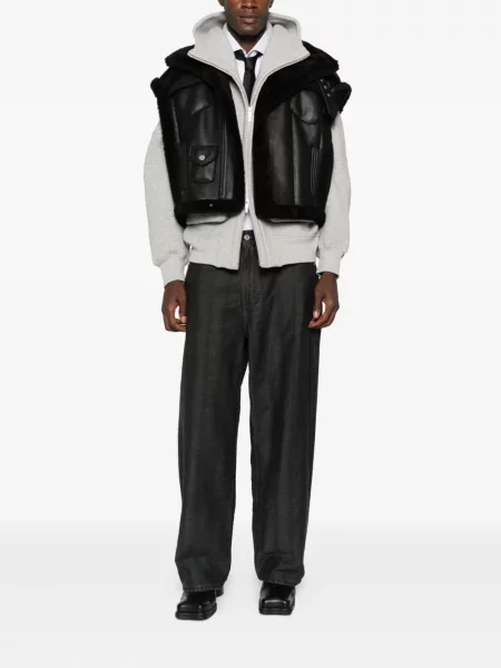 Geanta de piele Feng Chen Wang negru