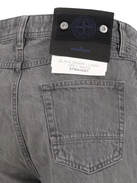 Blugi Stone Island cu strasuri negru
