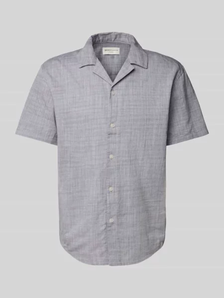 Koszula casualowa o kroju relaxed fit z czystej bawełny Tom Tailor Denim szara