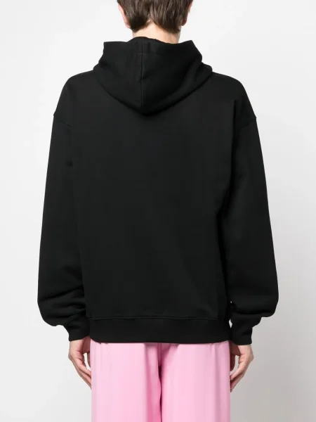 Hanorac cu glugă Moschino cu imagine negru