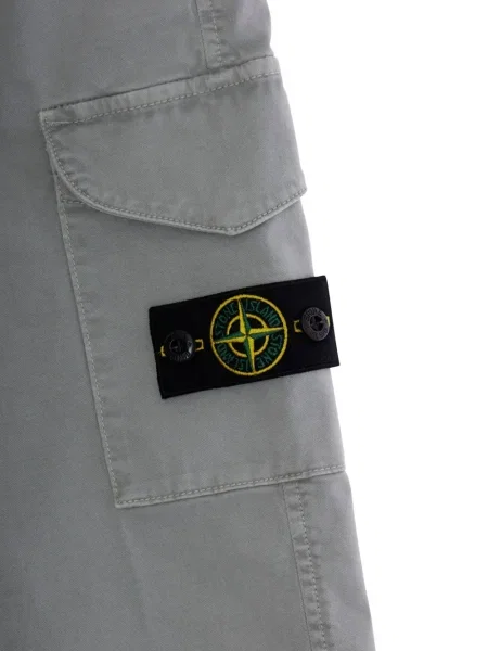 Spodnie cargo dziecięce Stone Island szare