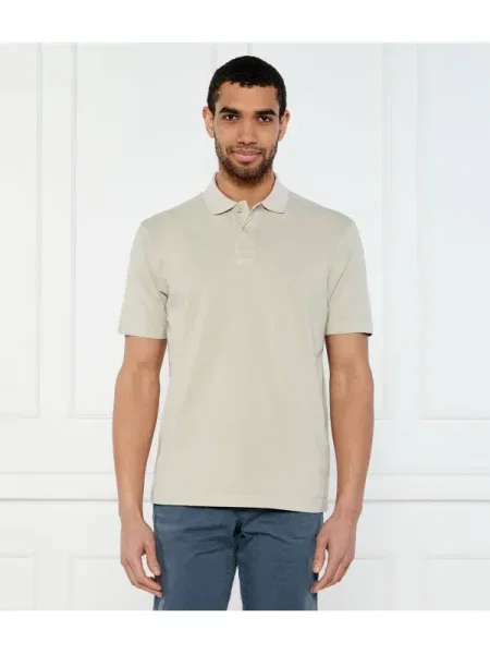 BOSS ORANGE Polo Pe__Dye bej
