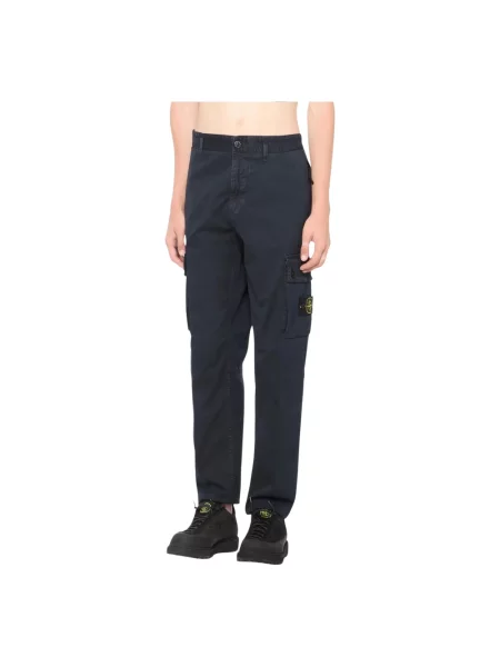 Spodnie cargo Stone Island z kamieniami niebieskie