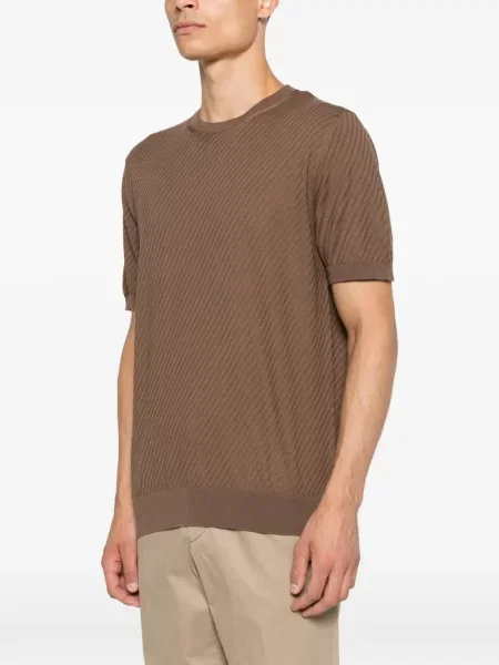 Tricou Corneliani tricotate maro