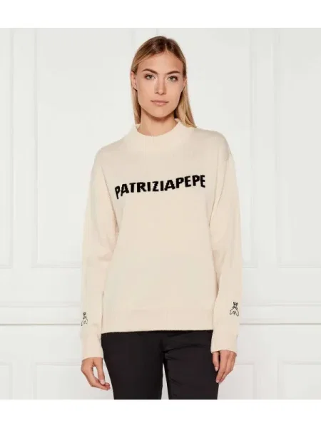Patrizia Pepe Kötött pulóver | Relaxed fit gyapjú hozzáadásával