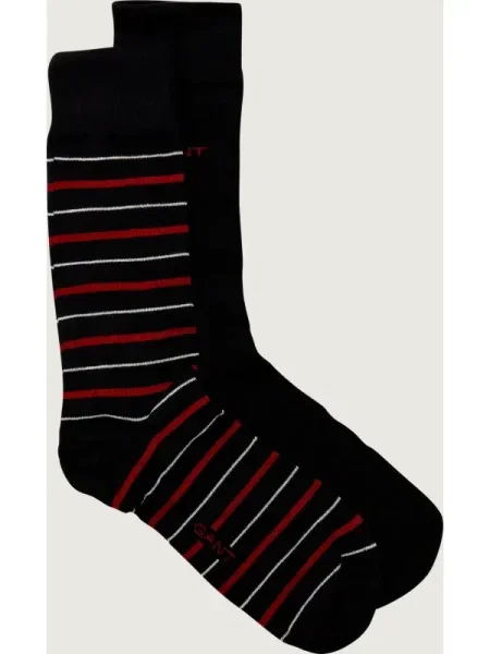 Gant Șosete MULTI STRIPE GIFT BOX negru