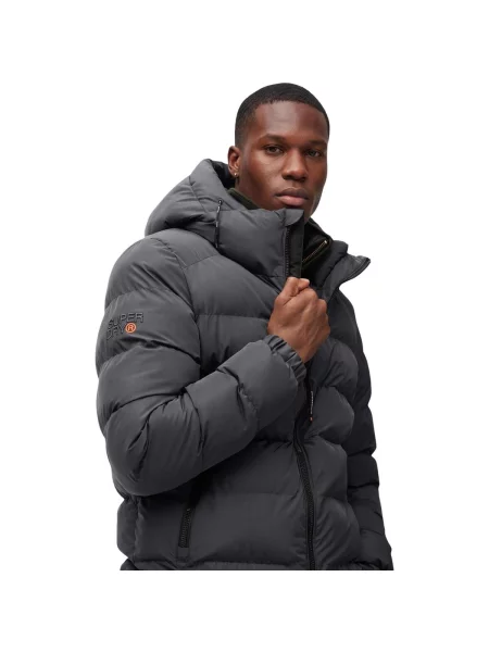 Geacă cu puf Superdry gri