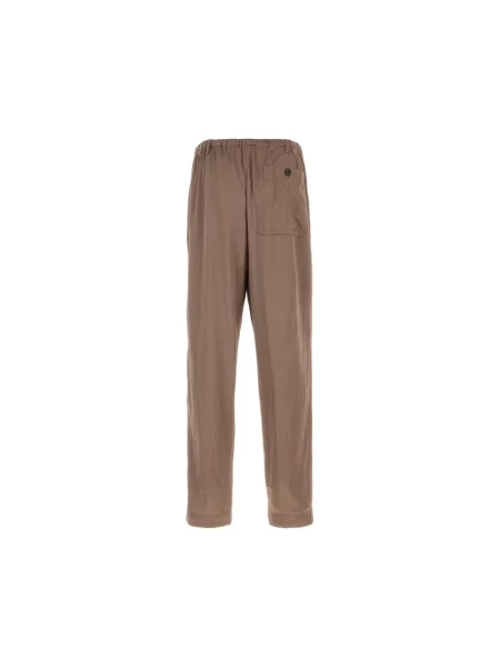 Spodnie Dries Van Noten brązowe