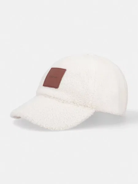 Calvin Klein Καπέλο μπέιζμπολ γυναικείο φλις μπεζ