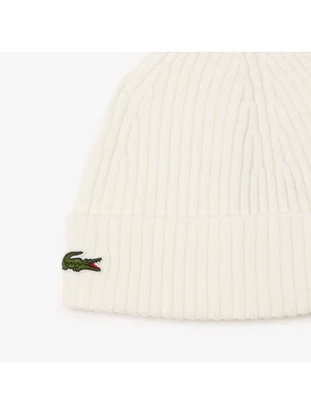 Шапка Lacoste белая
