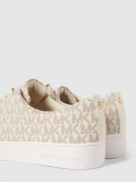 Sneakersy z nadruk z logo na całej powierzchni model KEATON' Michael Michael Kors białe