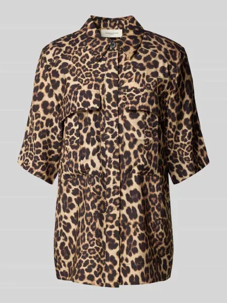 Bluzka o kroju regular fit z na piersi model ‘GABBY’ Copenhagen Muse