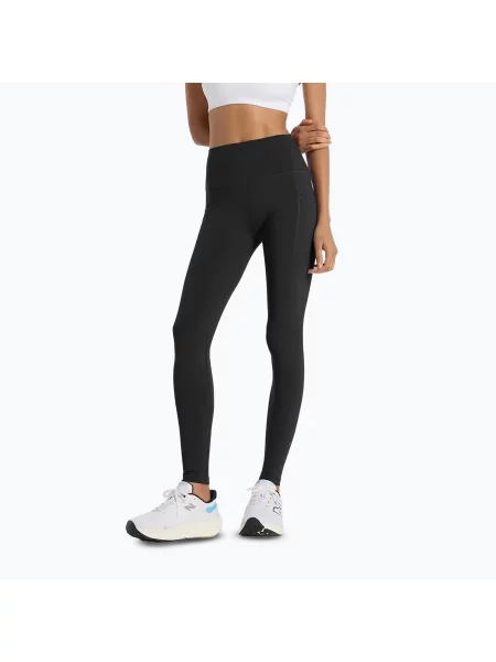 Legginsy do biegania New Balance Sleek Pocket High Rise black czarne