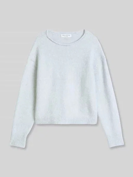 Sweter z mieszanki alpaki i wełny Marc O'polo niebieski
