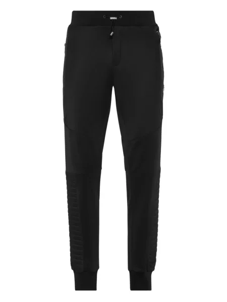 Pantaloni Philipp Plein biker negru